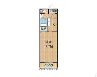 ビーバーズマンション15【2階】の間取り